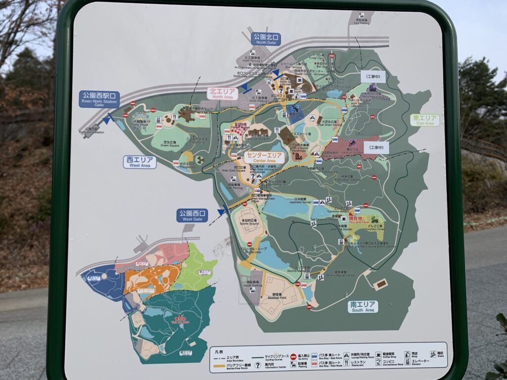 ジブリパーク内の地図の写真