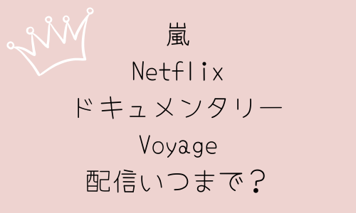 嵐のNetflix「Voyage」まだ配信されてる？配信期限はいつまで？登録方法も！